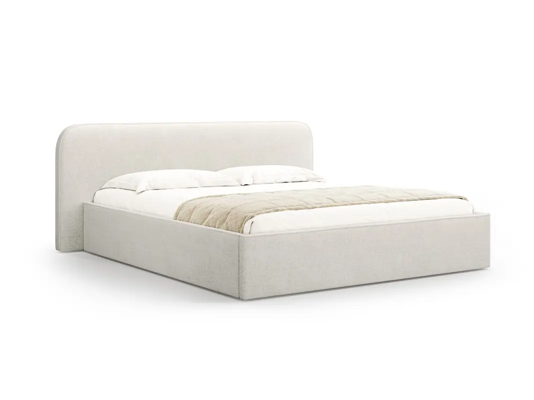 Elizabeth Boucle Bett mit Stauraum und Headboard