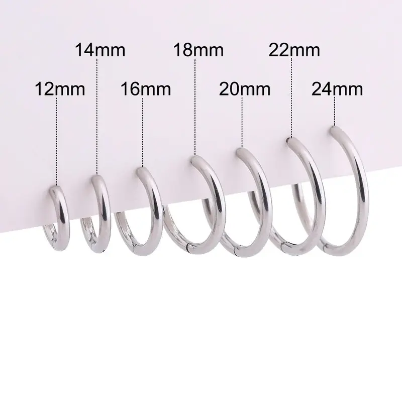 Endless Hoop Ohrringe · Titan hypoallergen