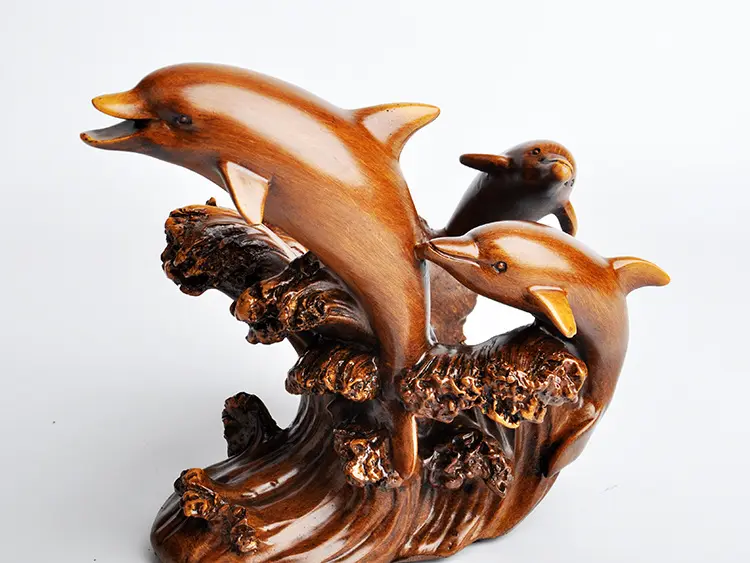 Europäischer Delfin-Weinregal Dekor