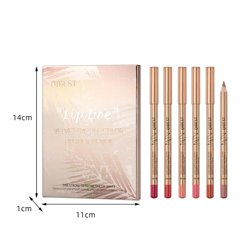 Farbenfrohes langanhaltendes Lipliner-Set