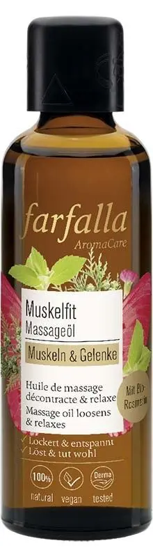 Farfalla Körperöl Muskelfit – Mit Arnika, Rosmarin & Kampfer für wohltuende Regeneration