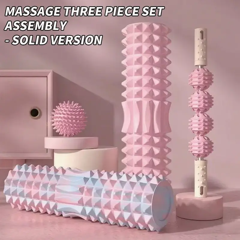 Faszienrolle Premium 3er-Set – Schaumstoff-Roller + Triggerpunkt-Ball + Peanut-Roller