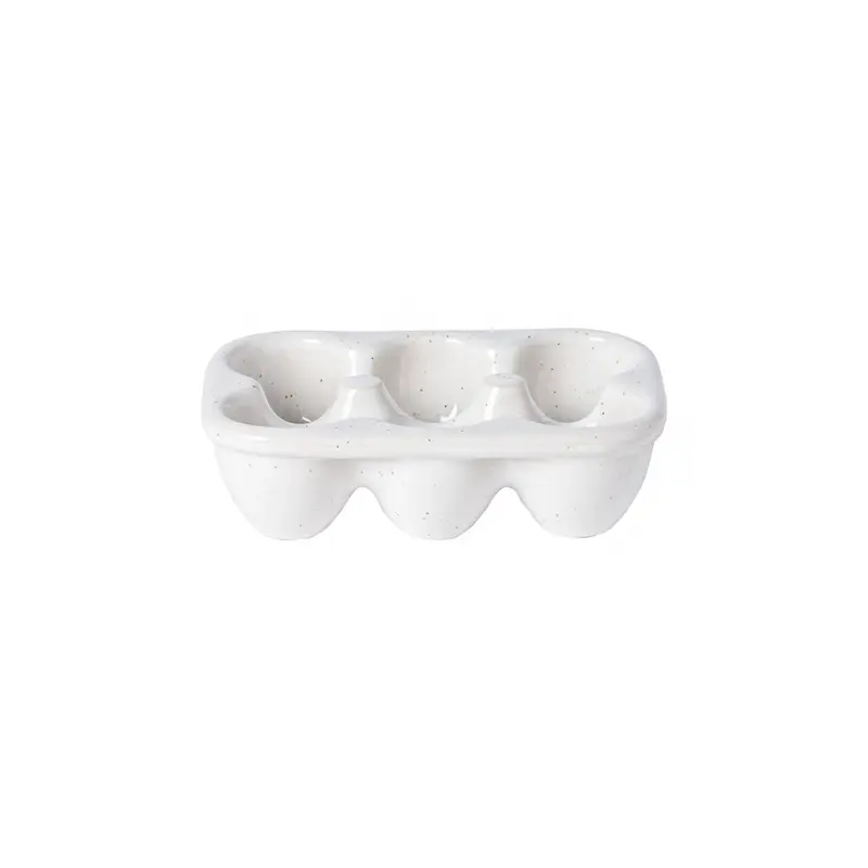 Fattoria Eierhalter für 6Stk. 18x12.5cm H5.1cm weiss