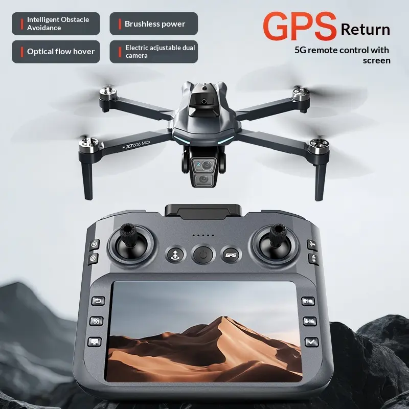 Ferngesteuerter Quadcopter mit Kamera & Bildschirm