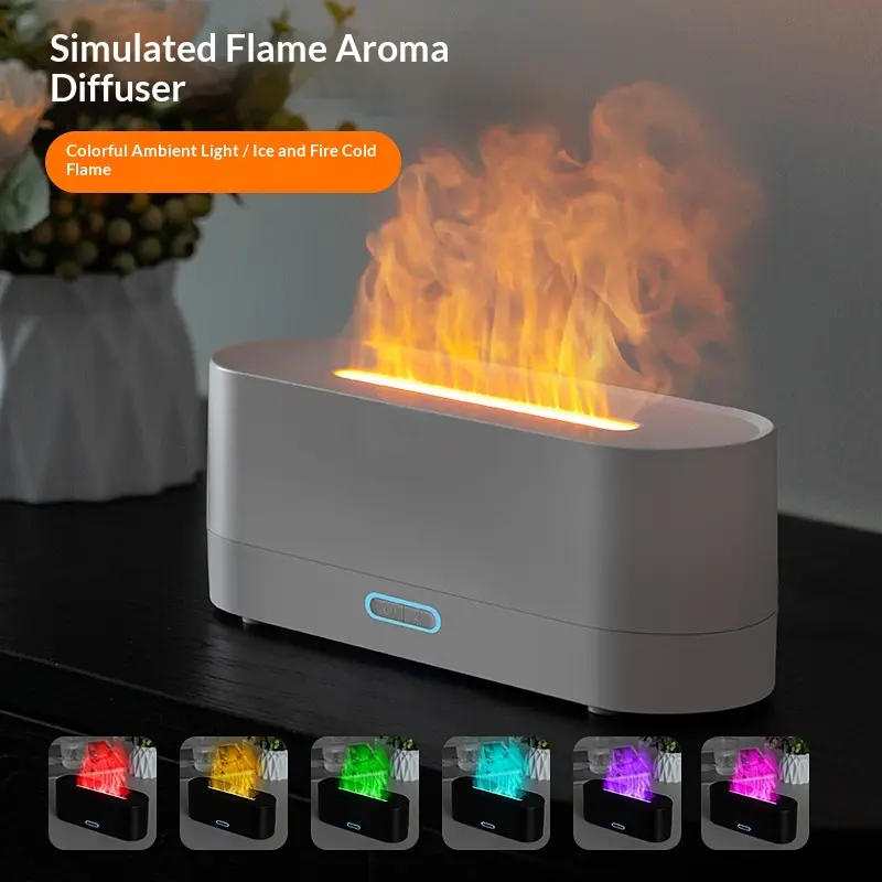 Flammen-Aroma-Diffusor mit Luftbefeuchter