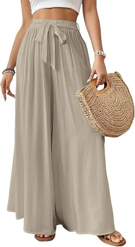 Flowing Floral Wide-Leg Hose für Damen