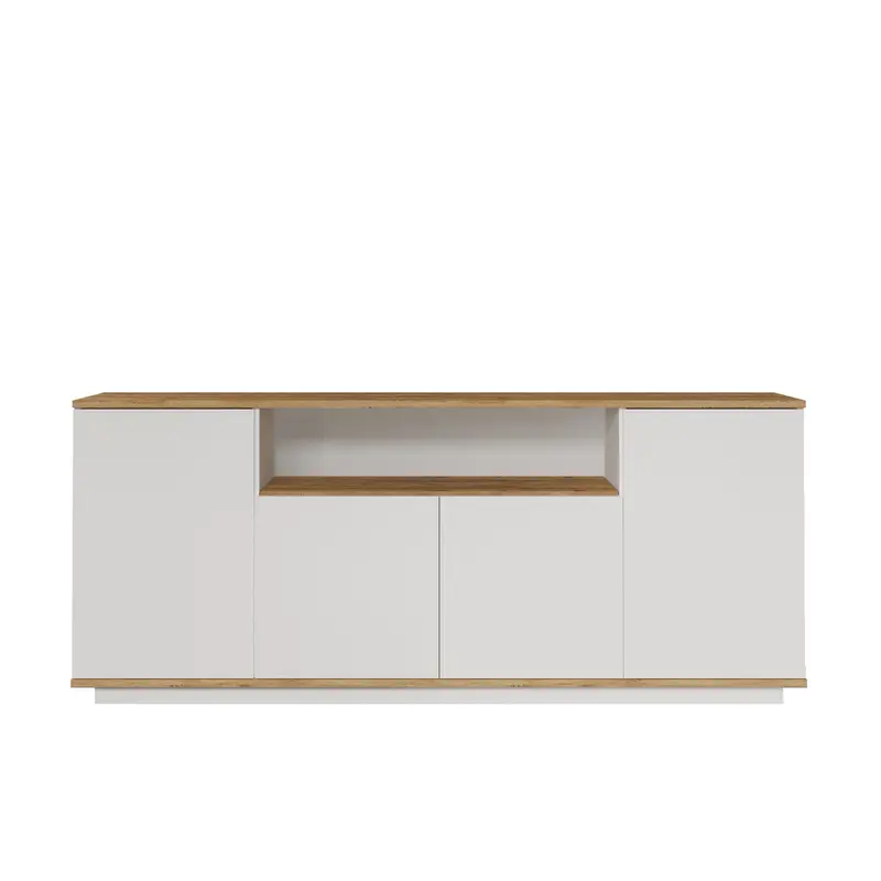 Fr15 High-Sideboard - Atlantische Kiefer Weiss