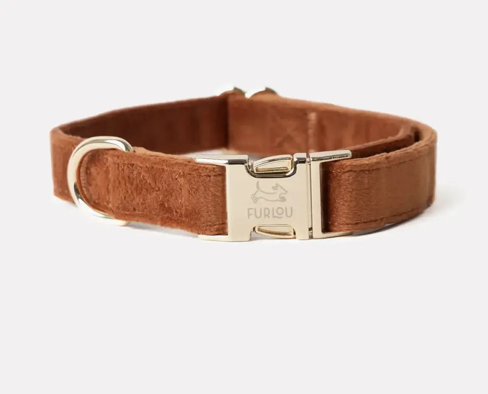 Furlou verstellbares Hundehalsband "clay"