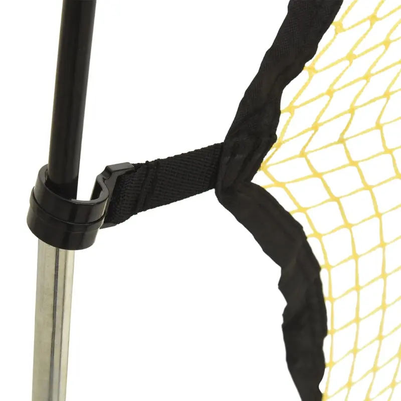 Fussball Rebounder Schwarz-Gelb 183x85x120 cm