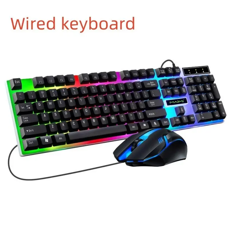 Gaming-Tastatur und -Maus Set RGB LED USB