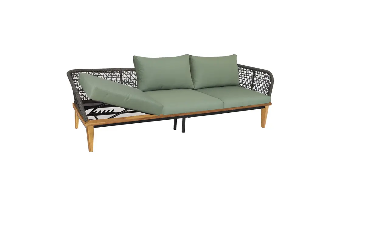 Gartensofa 3er Locarno, AL hoch