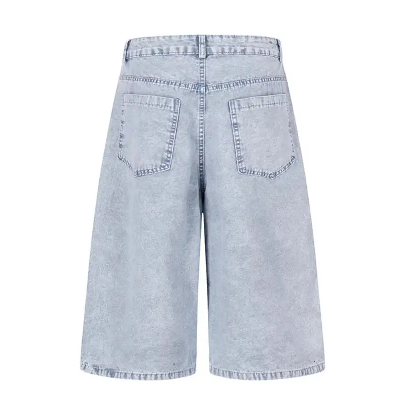 Gedruckte gewaschene Kurzjeans