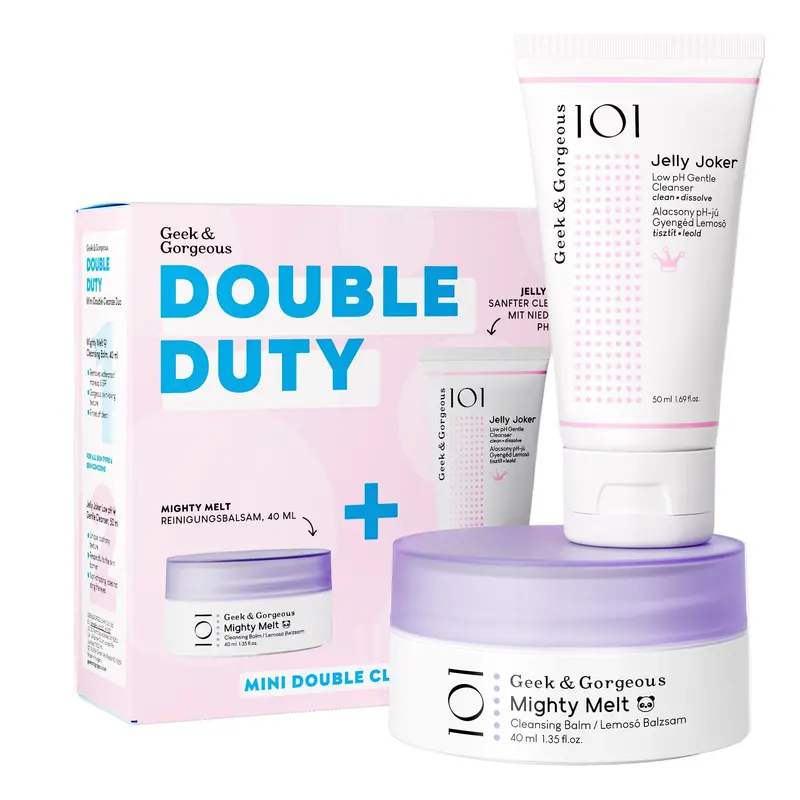 Geek & Gorgeous Double Duty - Mini Double Cleanse Duo