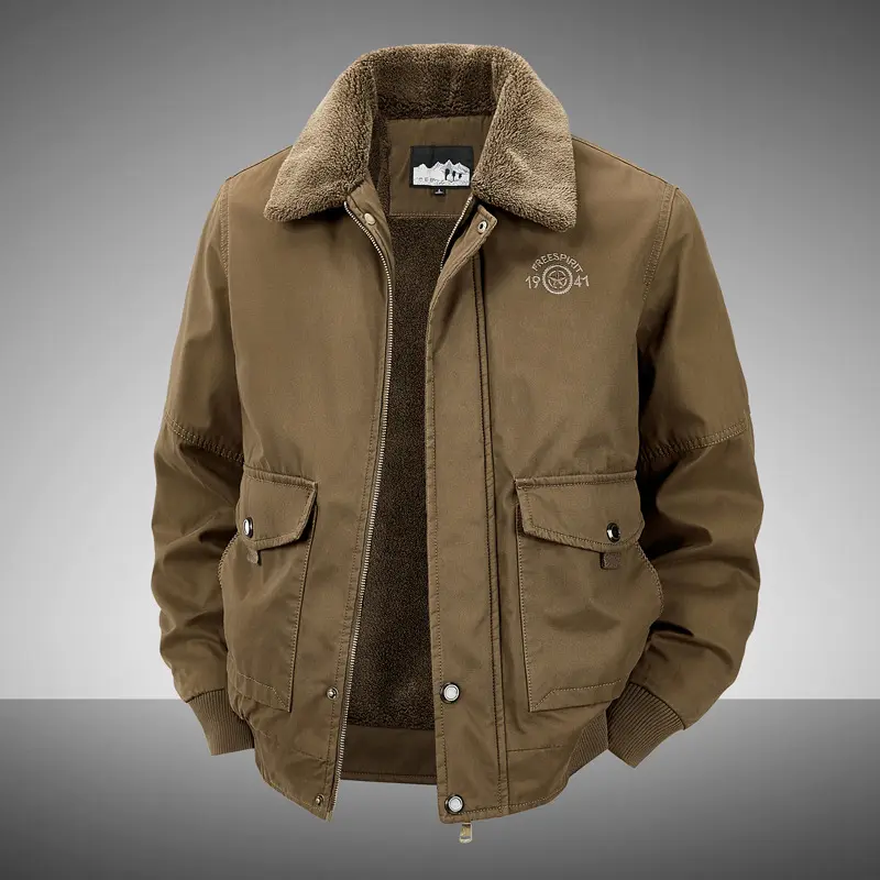 Gefütterte Baumwolljacke für Herren