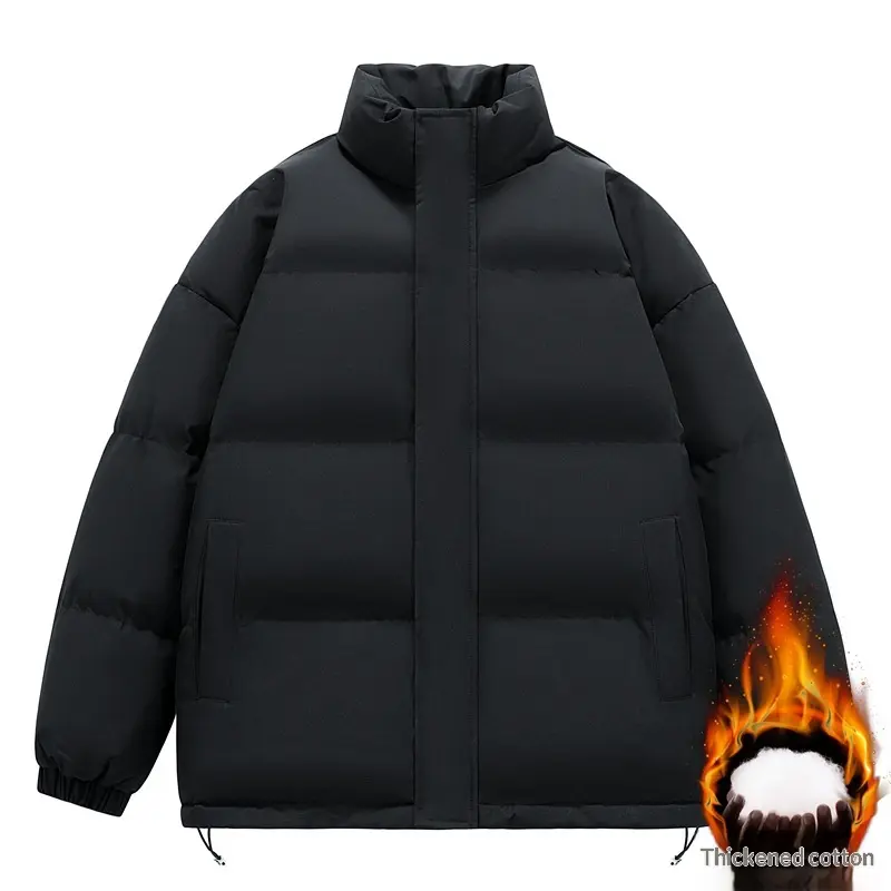 Gefütterte Herrenjacke mit Stehkragen