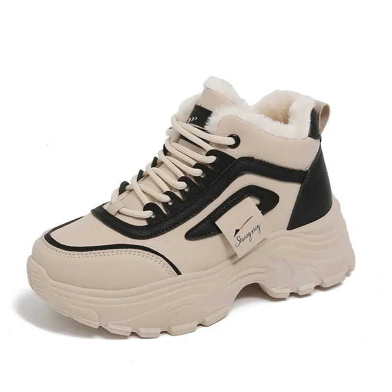 Gefütterte High-Top Baumwollschuhe für Damen