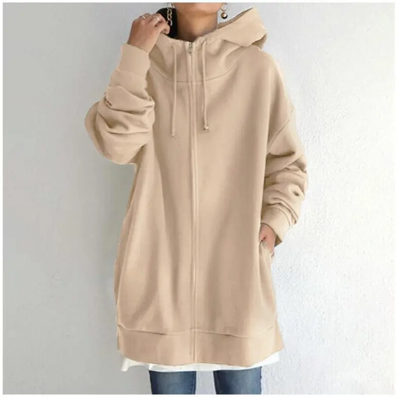 Gefütterter Hoodie mit Reissverschluss