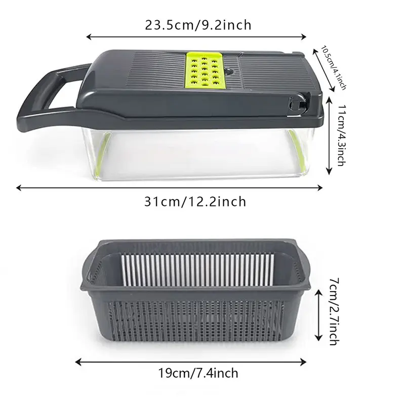 Gemüseschneider 15-in-1 mit Schäler und Hobel