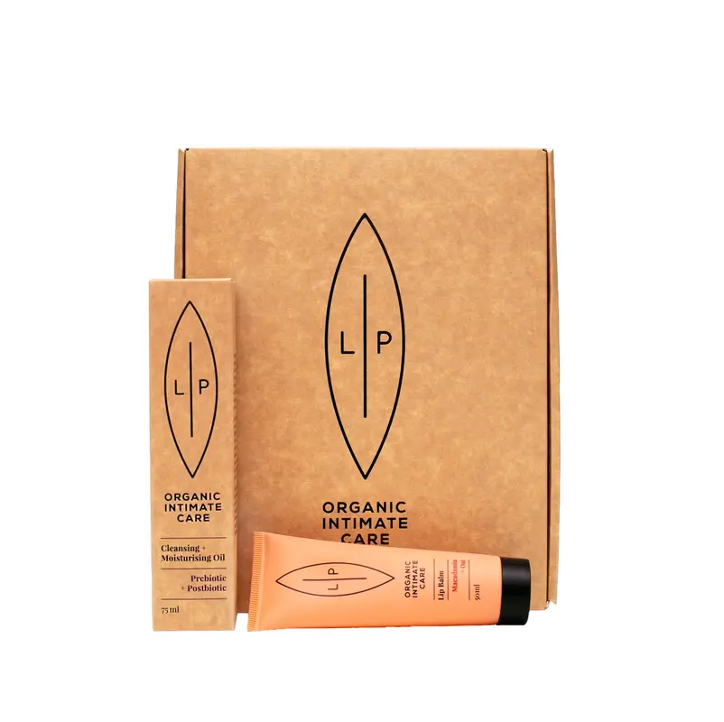 Geschenkset | Reinigungs- und Pflegeöl Prebiotic + Postbiotic & Intimbalsam