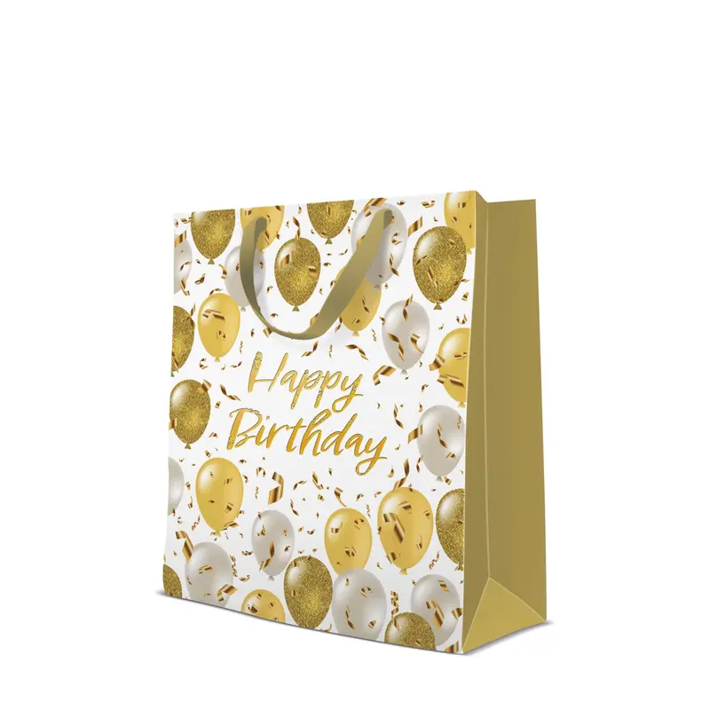 Geschenktüte ELEGANT BALLONS groß 33.5x26.5x13 cm