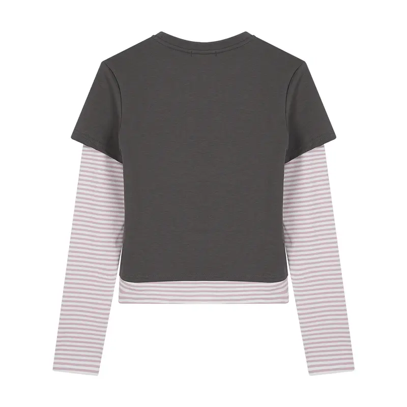 Gestreiftes Langarm-T-Shirt
