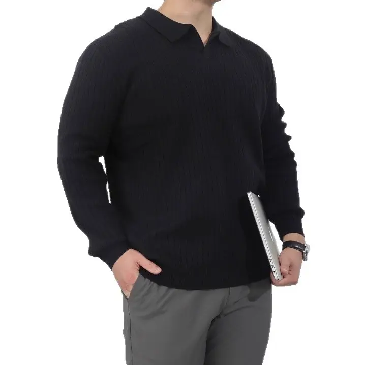 Gestrickter Rollkragen-Pullover im American Style
