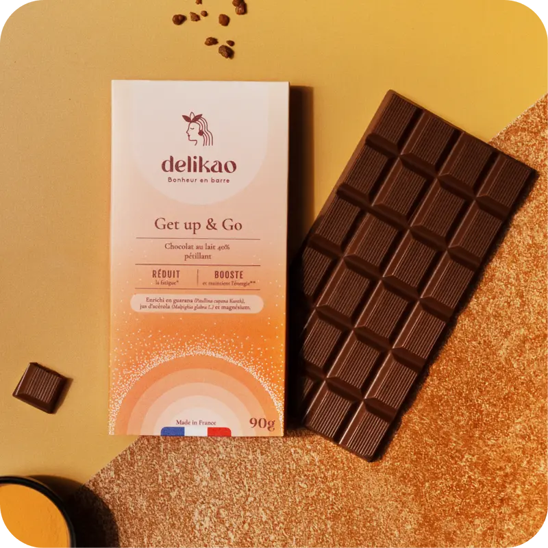 Get up & Go – Energie-Schokolade mit Guarana, Acerola & Magnesium