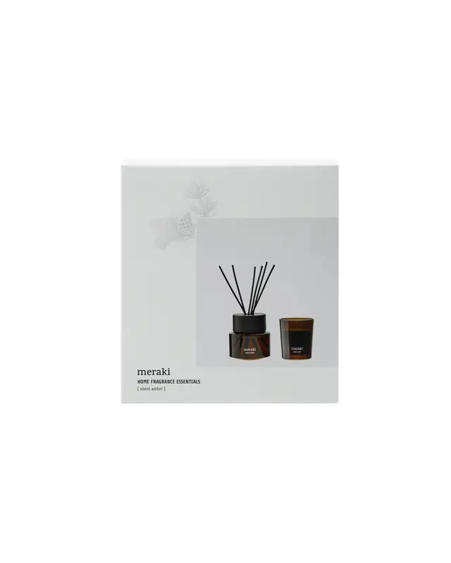 Gift boxCH, silent amber diffusser + scented candle, 100|60 ml|g