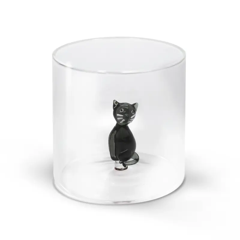 Glas aus Borosilikat 250ml Katze