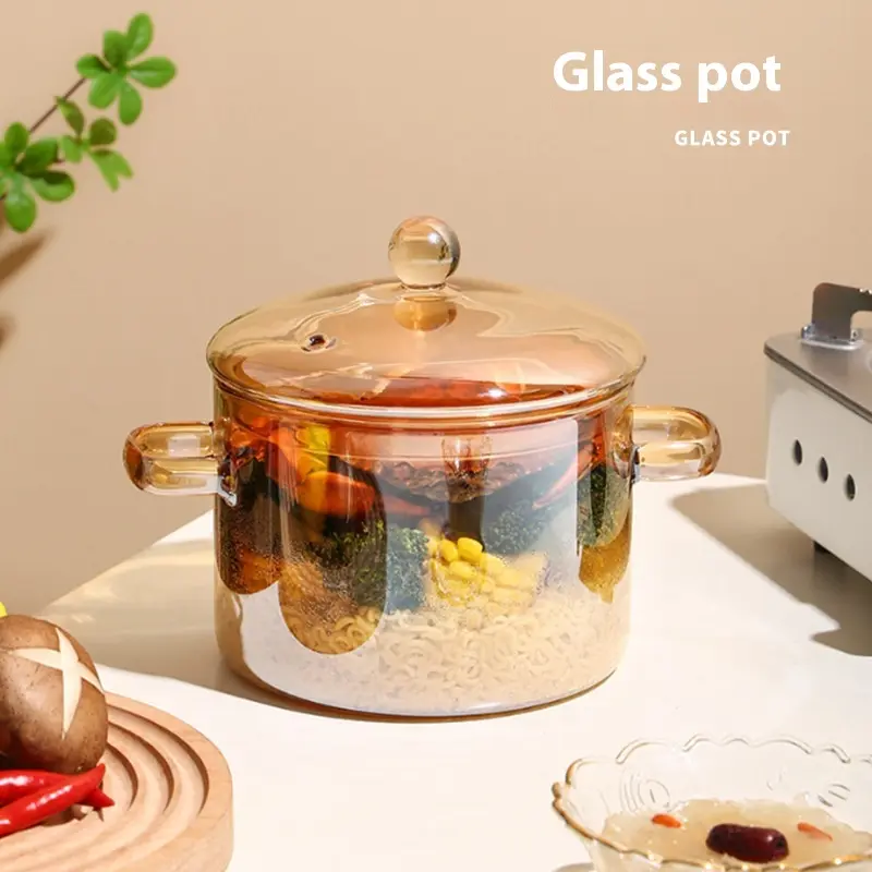 Glas-Topf mit 2-fach Griff