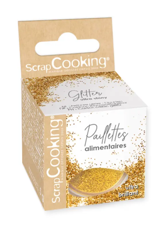 Glitzer Zucker essbar gold 5g