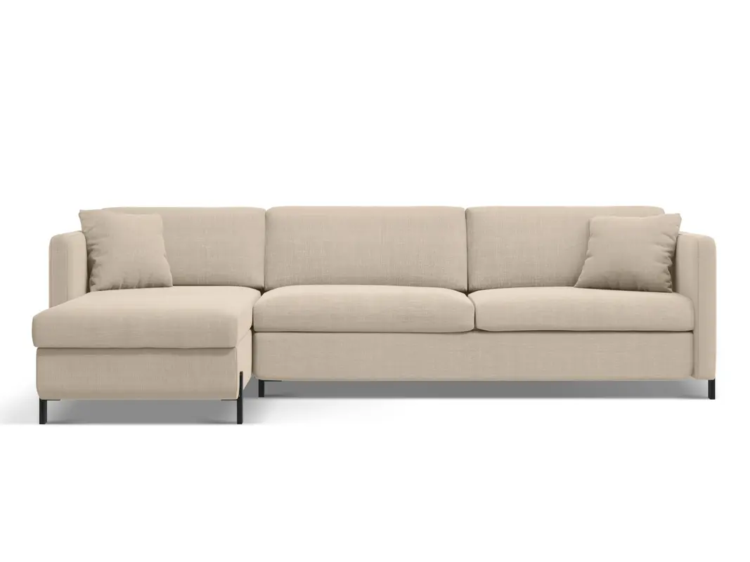 Gloria Ecksofa links mit Schlaffunktion und Stauraum 5 Sitzer