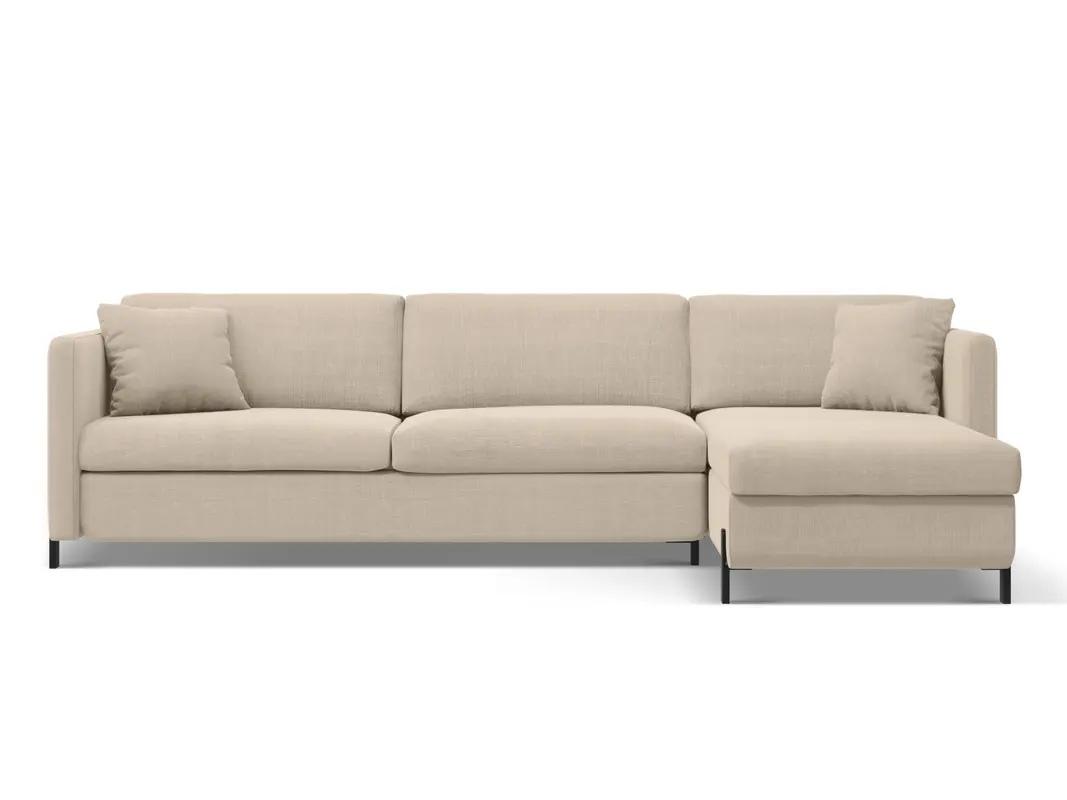 Gloria Ecksofa rechts mit Schlaffunktion und Stauraum 5 Sitzer