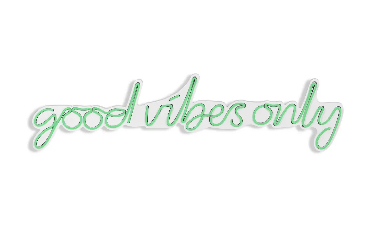 Good Vibes Only Wandleuchte - Grün