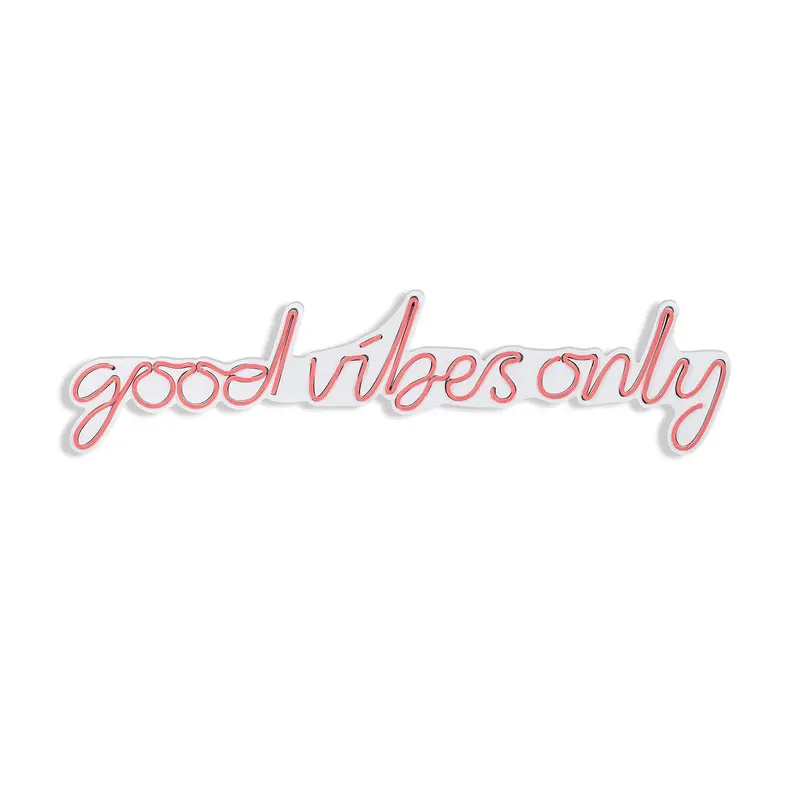 Good Vibes Only Wandleuchte - Rosa