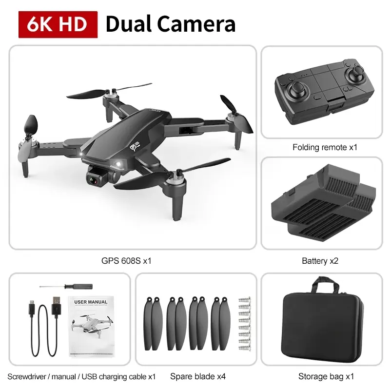 GPS-Drohne mit Dual-Kamera