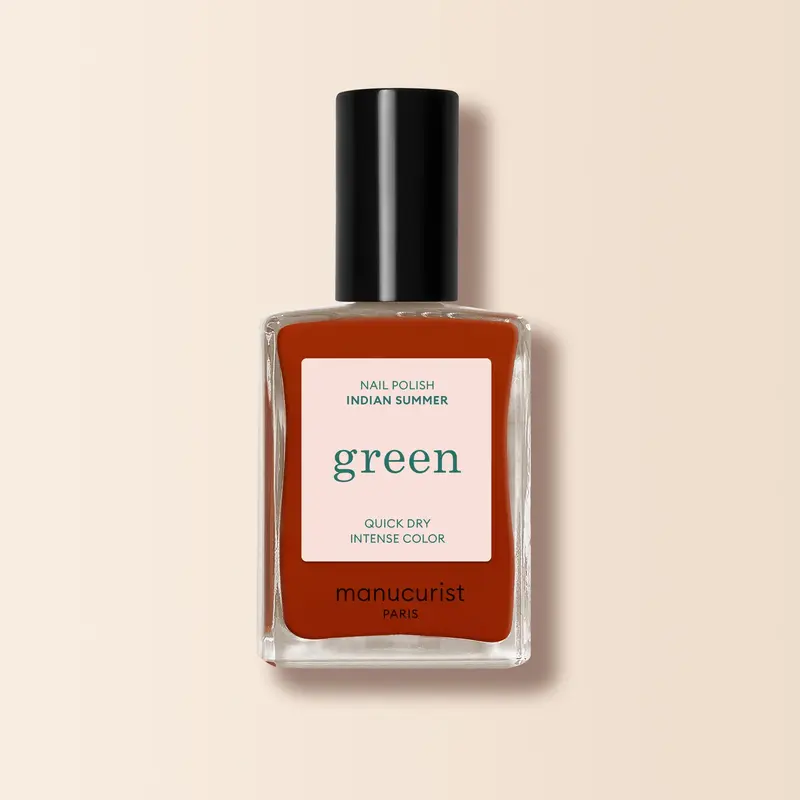 Green Indian Summer – Veganer Nagellack in rostigem Rot