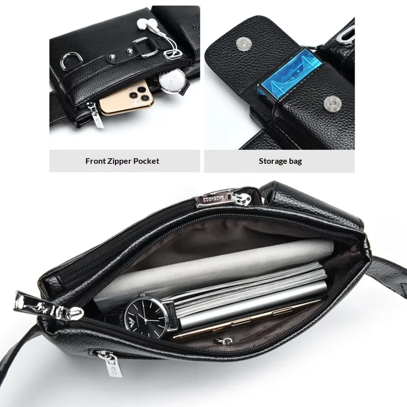 Grosse Crossbody Bag aus Leder