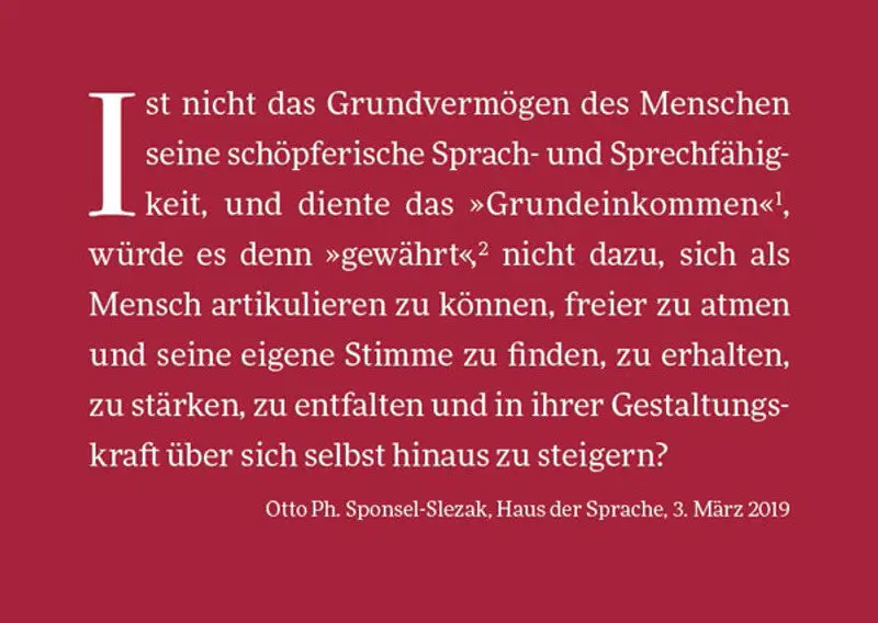 Grundeinkommen