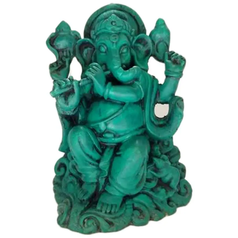 Grüne Ganesha Statue