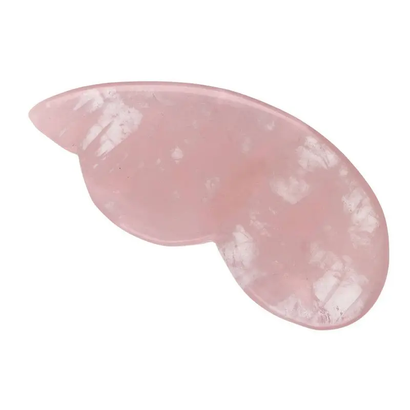 Gua Sha Rosenquarz „Kürbis“