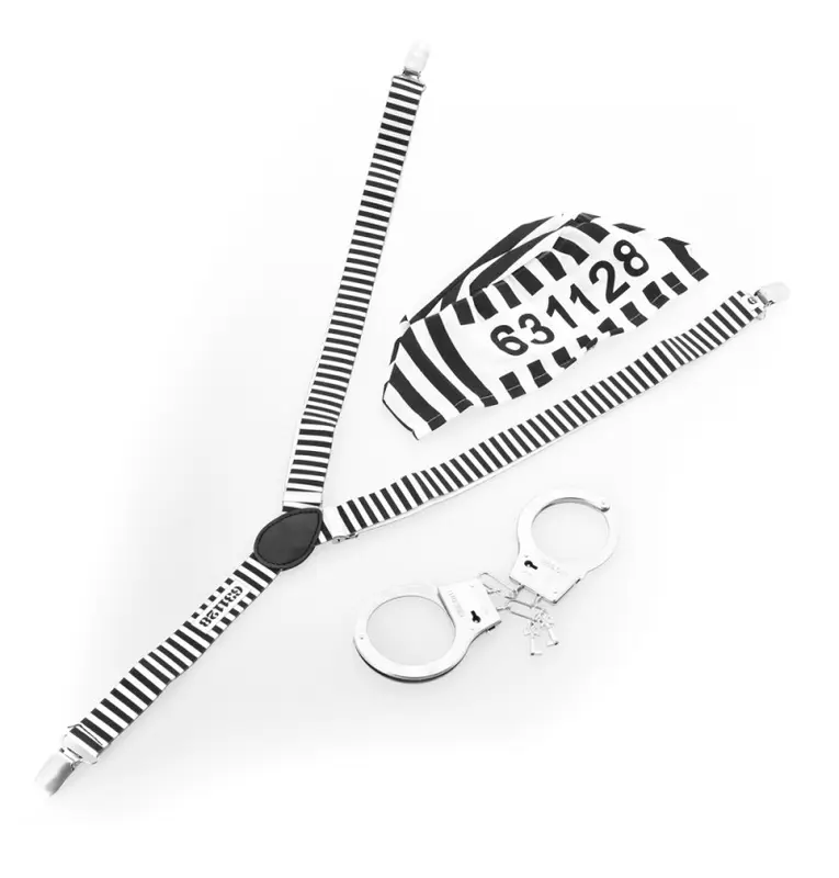 Häftling Set Hosenträger