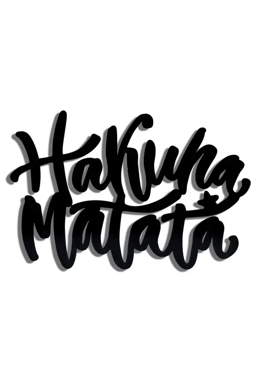 Hakuna Matata Wandleuchte - Gelb