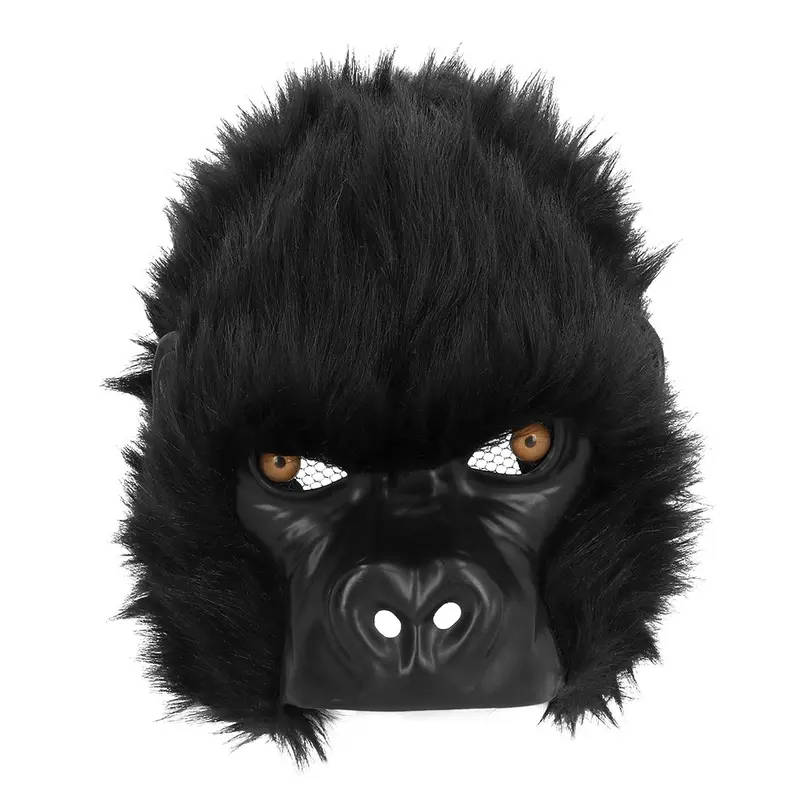 Halbmaske Plüsch Gorilla