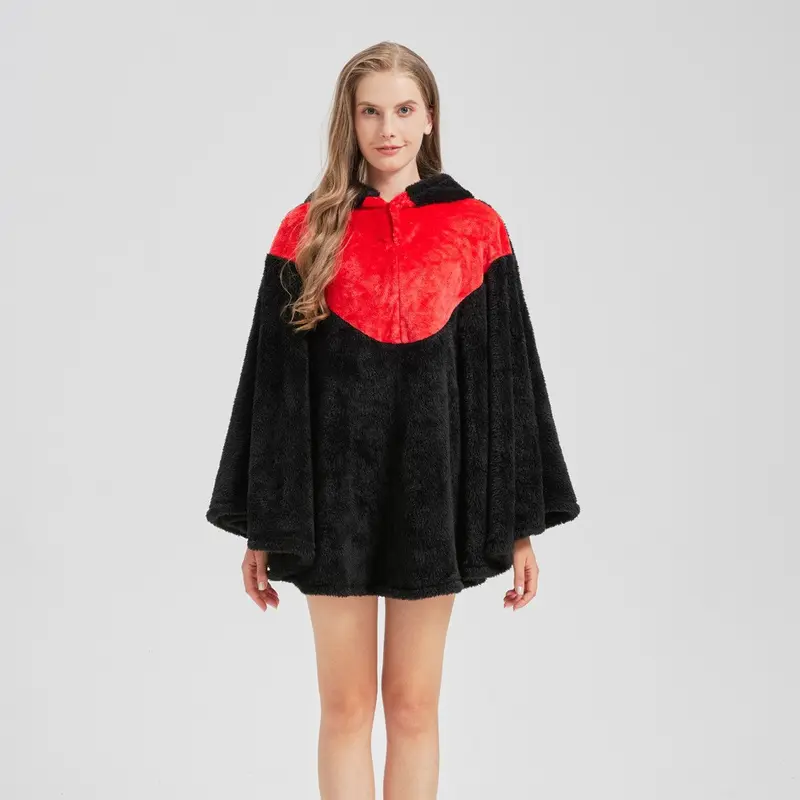 Halloween-Umhang «Kleiner Teufel» aus Flanell