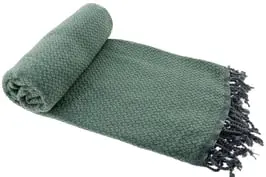 Hamamtuch Bird Eye Grün – Leichtes Baumwolltuch für Strand, Sauna & Yoga 100x180cm