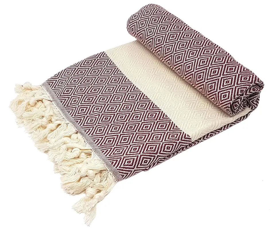 Hamamtuch Elmas bordeaux 100x180cm