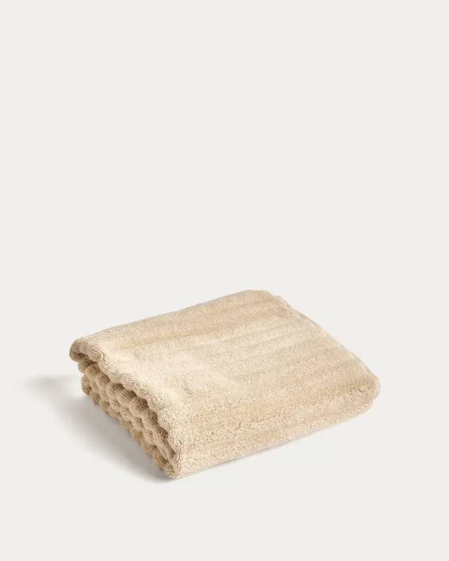 Handtuch Navira aus 100 % Baumwolle, beige, 50 x 90 cm