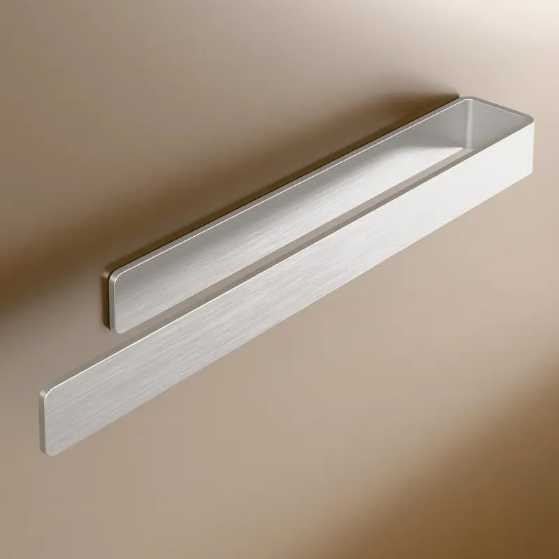 Handtuchhalter, Aluminium Silber Gebürstet 40 Cm