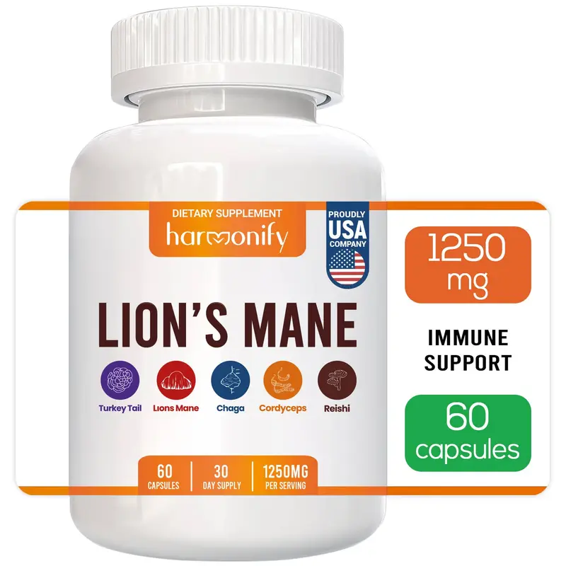 HARMONIFY Lion’s Mane Mushroom Complex – 21 Mushroom Blend